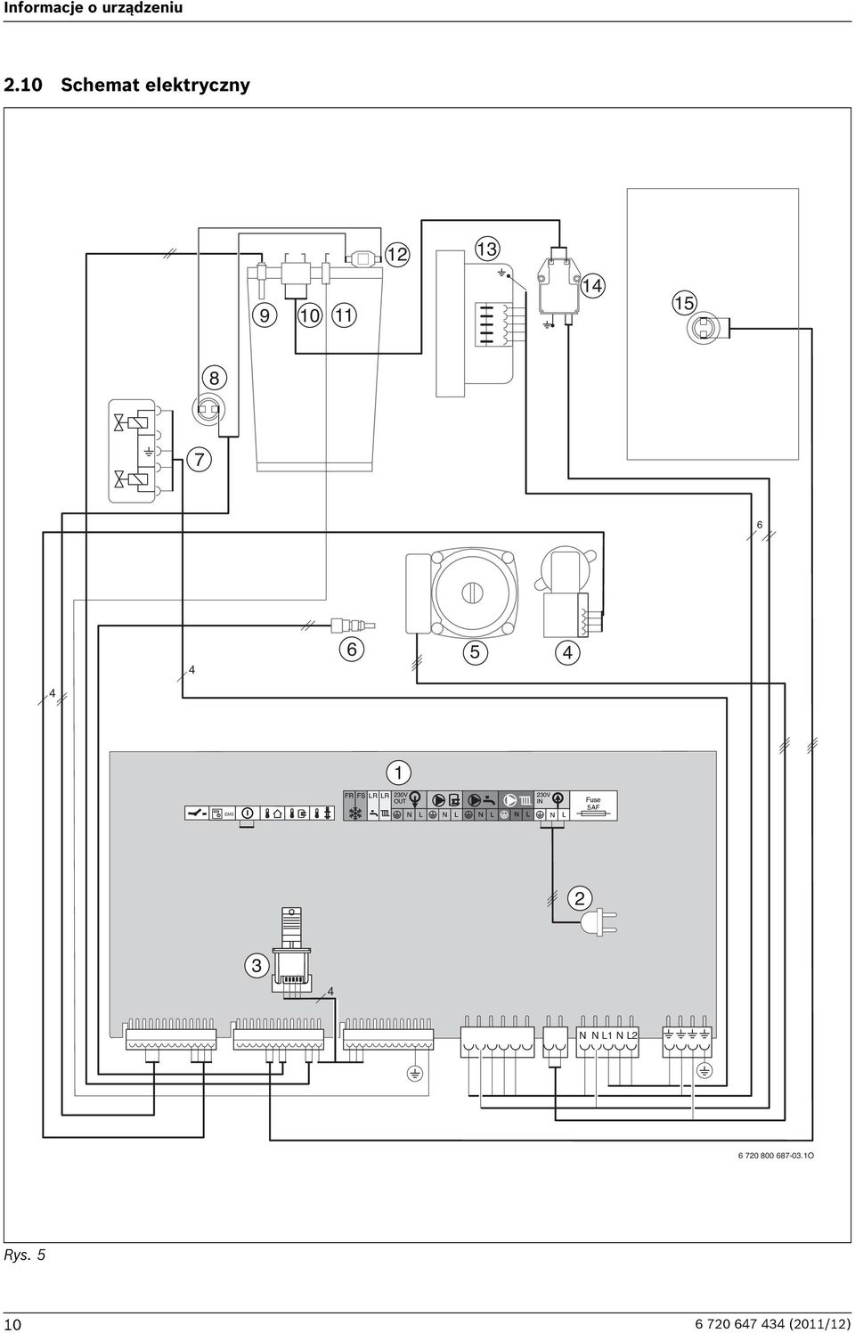 5 4 EMS 1 FR FS LR LR 230V OUT 230V IN N L N L N L N L