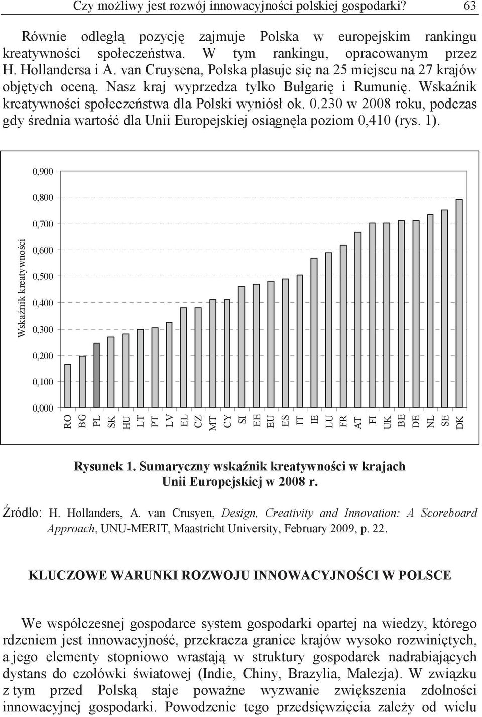 230 w 2008 roku, podczas gdy rednia warto dla Unii Europejskiej osi gn ła poziom 0,410 (rys. 1).