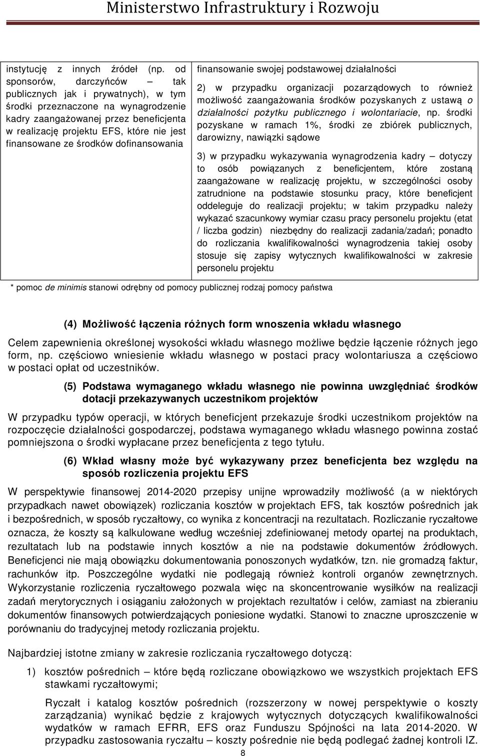 dofinansowania finansowanie swojej podstawowej działalności 2) w przypadku organizacji pozarządowych to również możliwość zaangażowania środków pozyskanych z ustawą o działalności pożytku publicznego