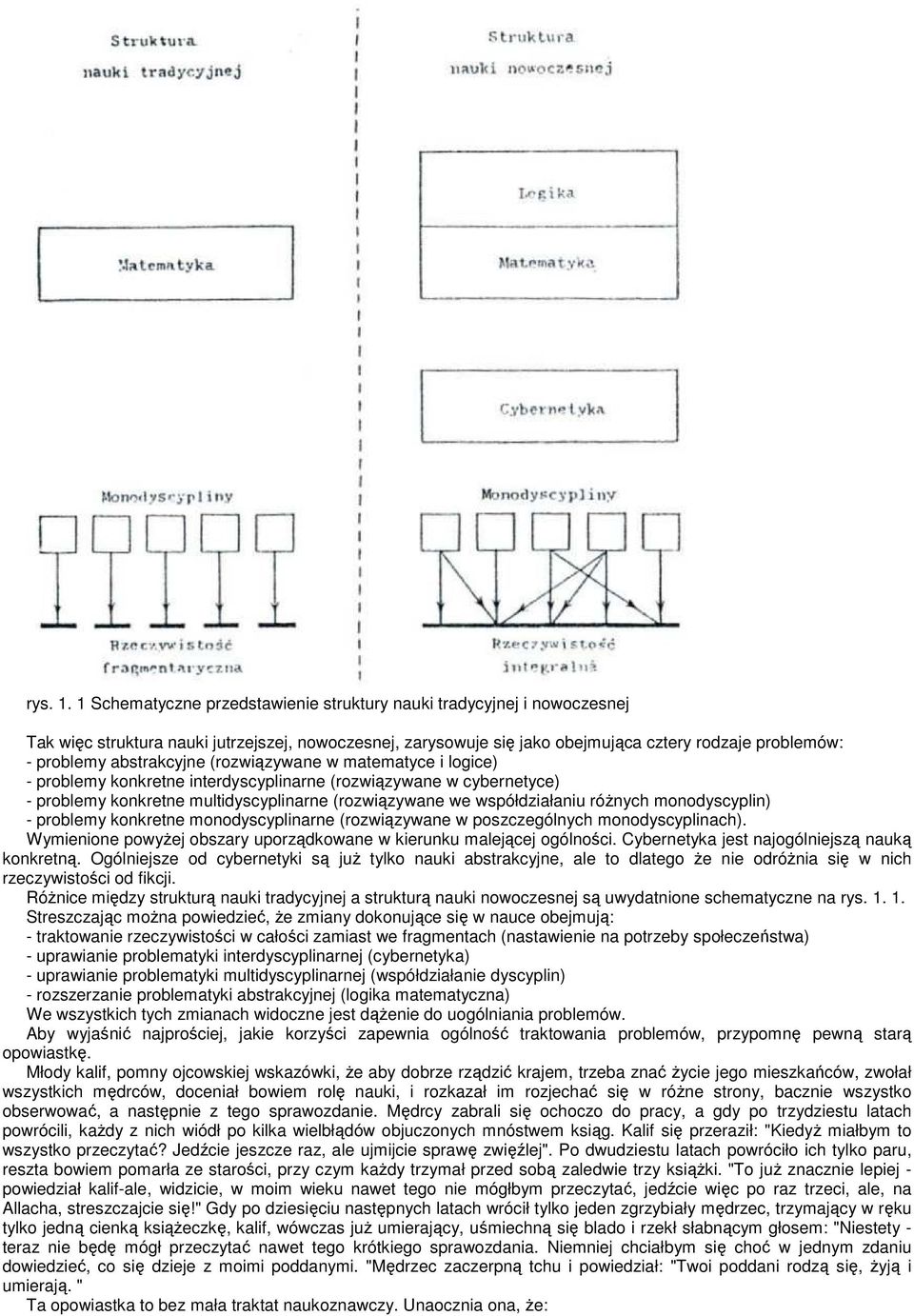 abstrakcyjne (rozwiązywane w matematyce i logice) - problemy konkretne interdyscyplinarne (rozwiązywane w cybernetyce) - problemy konkretne multidyscyplinarne (rozwiązywane we współdziałaniu róŝnych