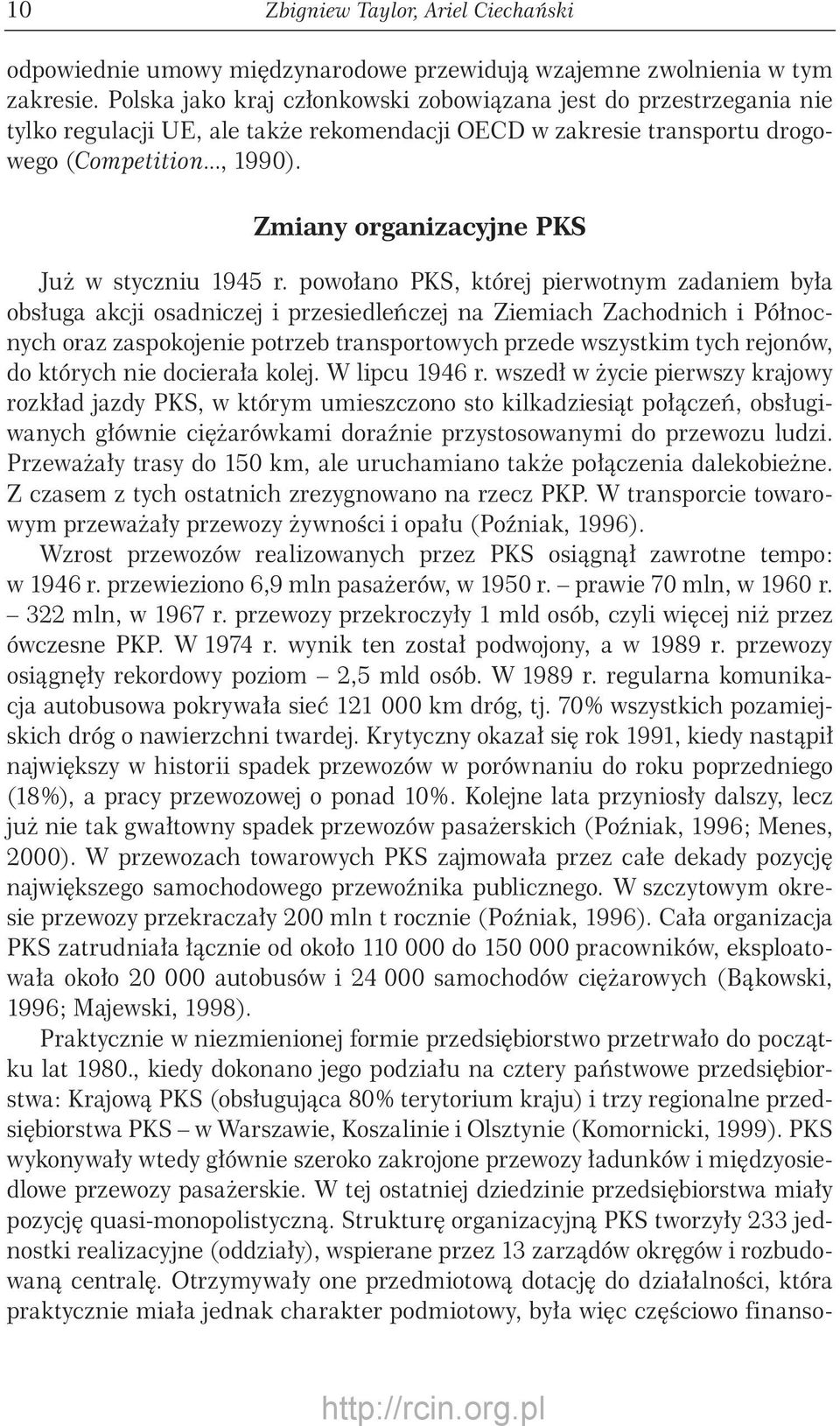 Zmiany organizacyjne PKS Już w styczniu 1945 r.