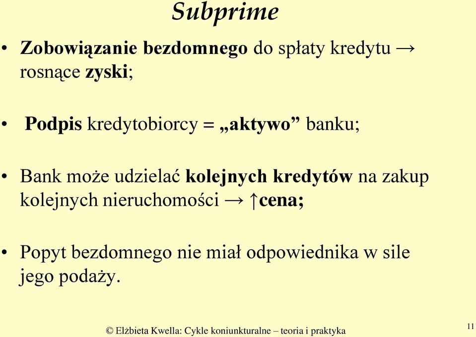 udzielać kolejnych kredytów na zakup kolejnych nieruchomości