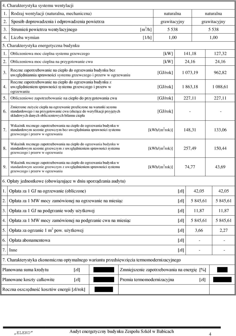 Obliczeniowa moc cieplna na przygotowanie cwu [kw] 24,16 24,16 3. 4.