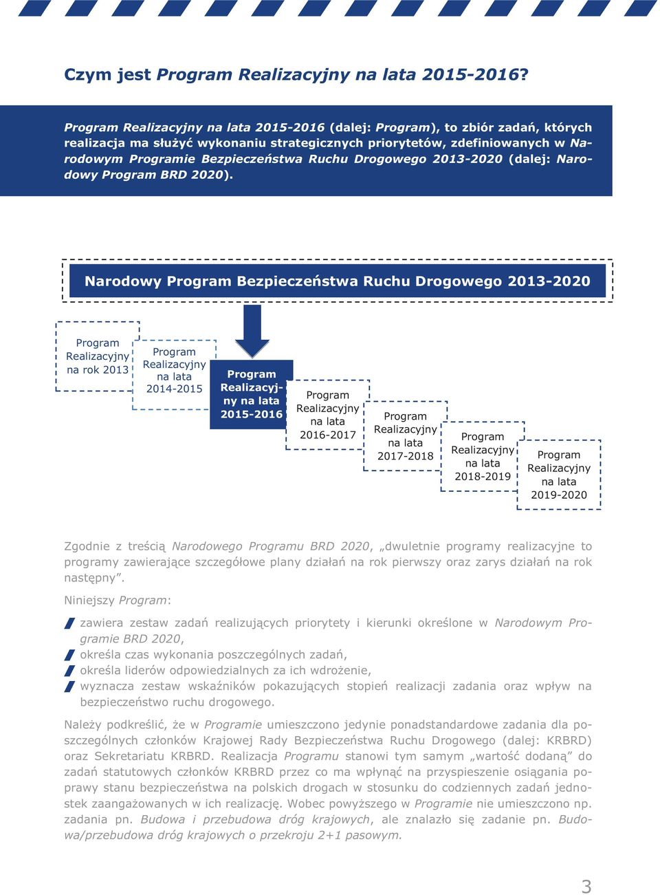 Drogowego 2013-2020 (dalej: Narodowy Program BRD 2020).