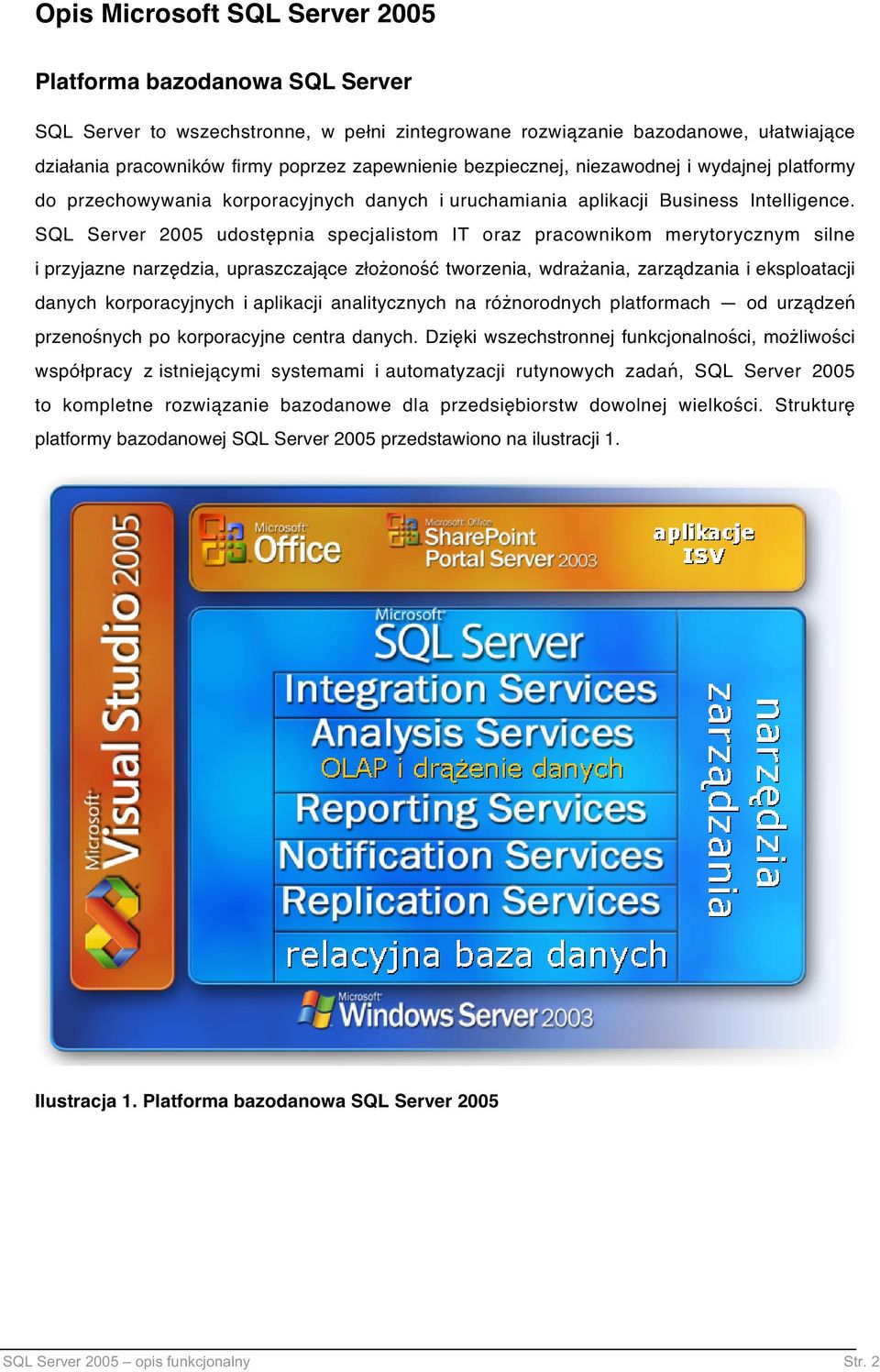 SQL Server 2005 udostępnia specjalistom IT oraz pracownikom merytorycznym silne i przyjazne narzędzia, upraszczające złożoność tworzenia, wdrażania, zarządzania i eksploatacji danych korporacyjnych i