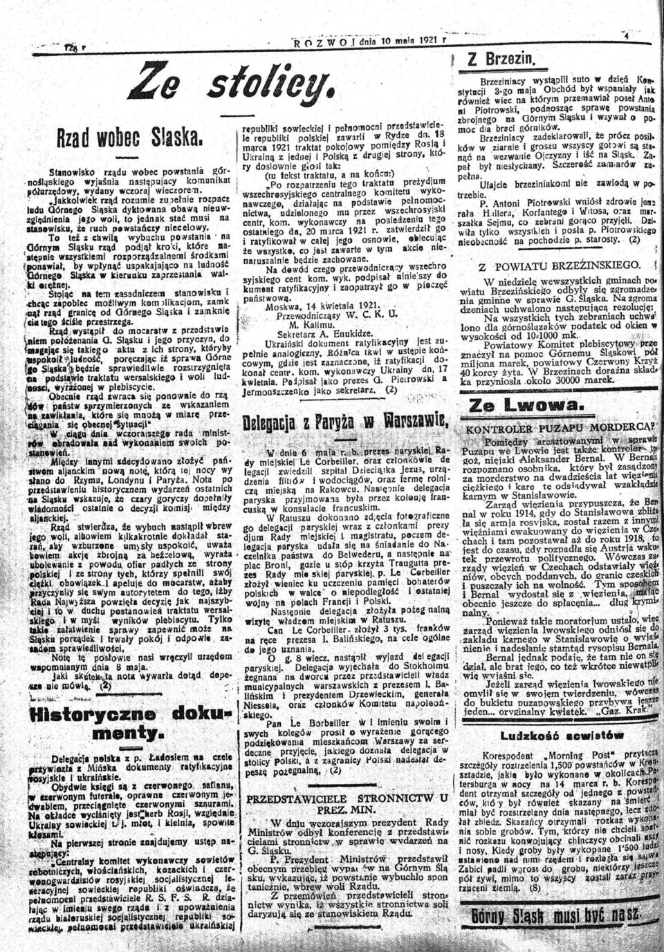 lstę pujacy komanikat l Po rozpatrzeniu tego trakia ta prezydum ólurzcdowy wydany wczoraj wieczore:n wszechresyjskiego centralnego ko~jtetu wyko ' Jakkolwiek u"d rozumie zu J ełn ie raropaez