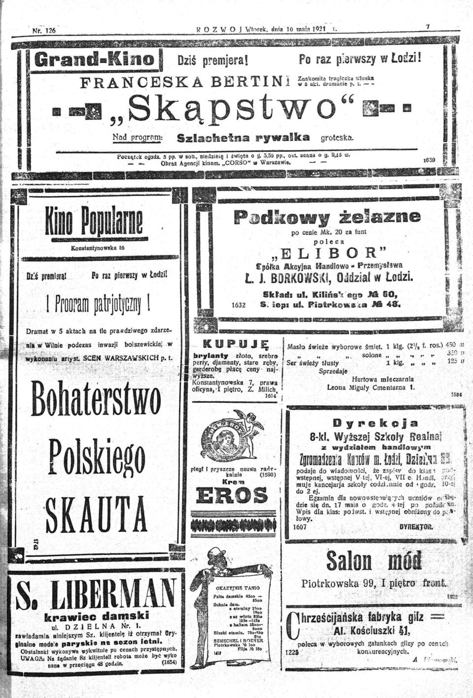 lob n i edze l ę śv/i ę ta o ~ ::i50 pp o ~ t sean:ł o g 91S ~ _ Obrllt Agencji kinem "CORSO" la WSNiitawie 1659 ~<" ' ' " '" ~ " "iol ~o~ulirn~ Konatant)'ltowllka t6 DZ:Ś premlsral Po raz piarwsz} w