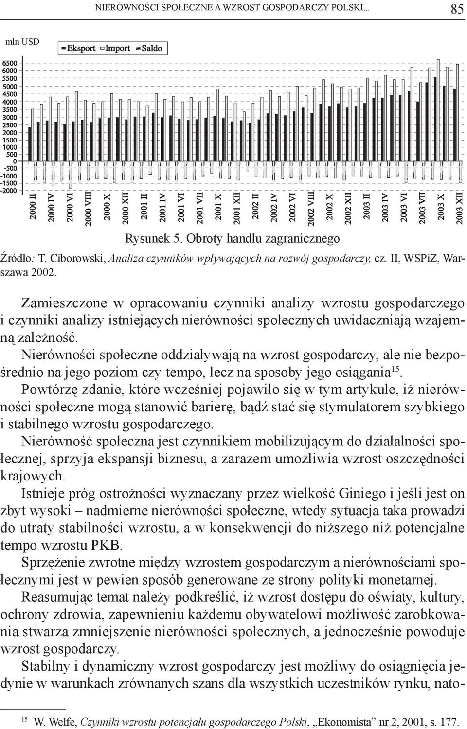 Nierówności społeczne oddziaływają na wzrost gospodarczy, ale nie bezpośrednio na jego poziom czy tempo, lecz na sposoby jego osiągania 15.