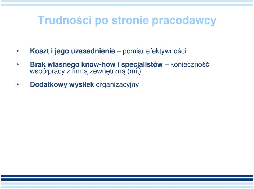 know-how i specjalistów konieczność współpracy z