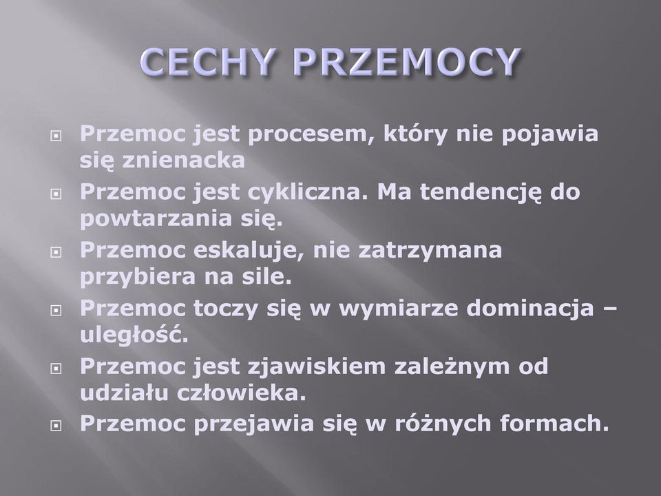 Przemoc eskaluje, nie zatrzymana przybiera na sile.