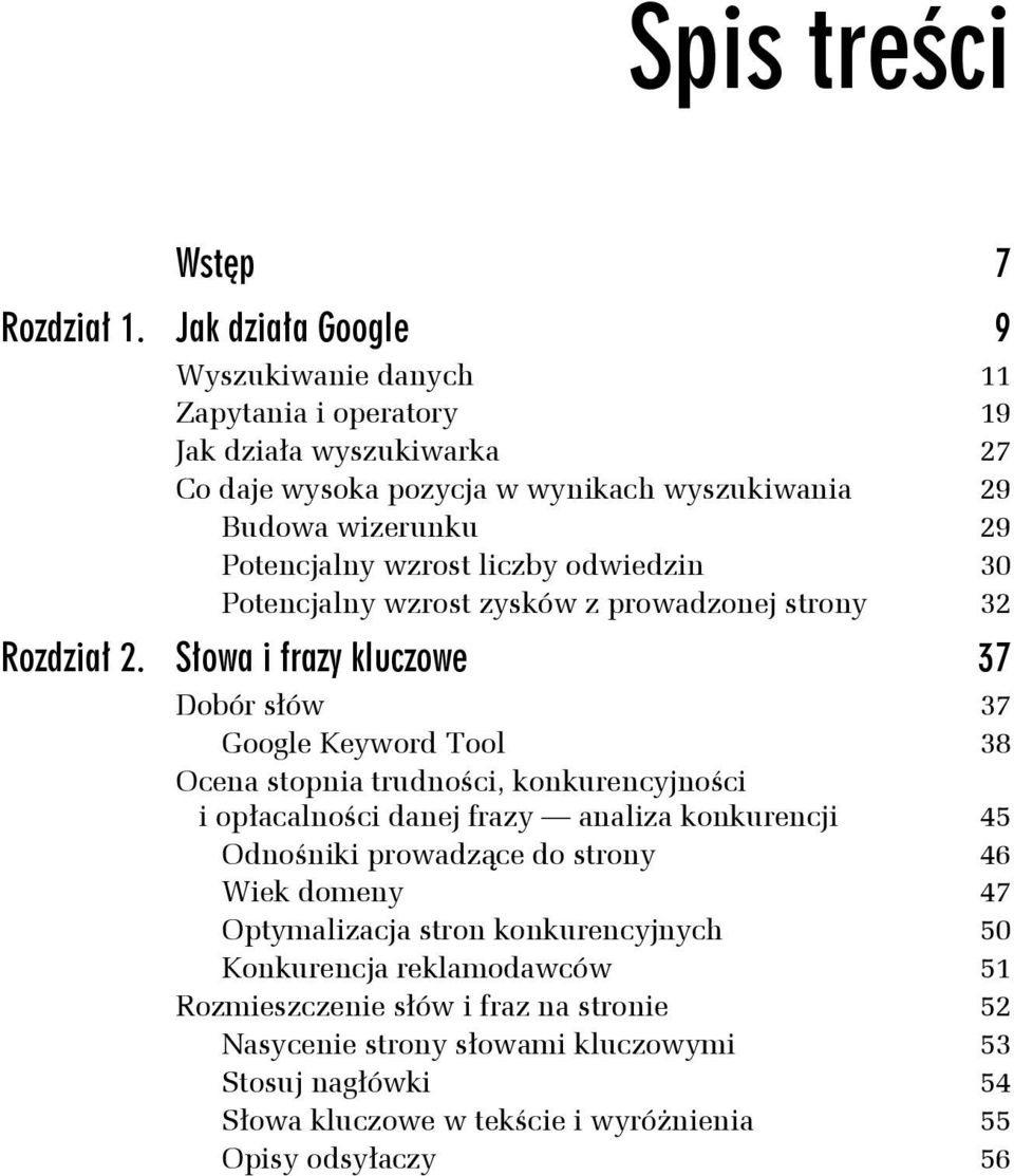 wzrost liczby odwiedzin 30 Potencjalny wzrost zysków z prowadzonej strony 32 Rozdział 2.