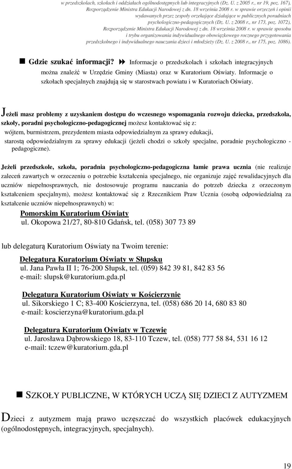 1072), Rozporządzenie Ministra Edukacji Narodowej z dn. 18 września 2008 r.