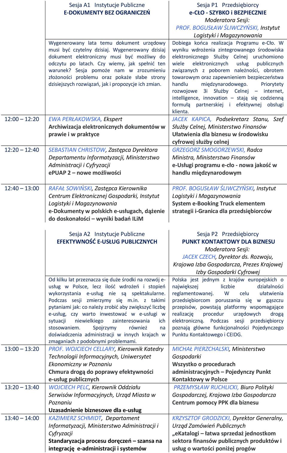 Sesja pomoże nam w zrozumieniu złożoności problemu oraz pokaże słabe strony dzisiejszych rozwiązań, jak i propozycje ich zmian.