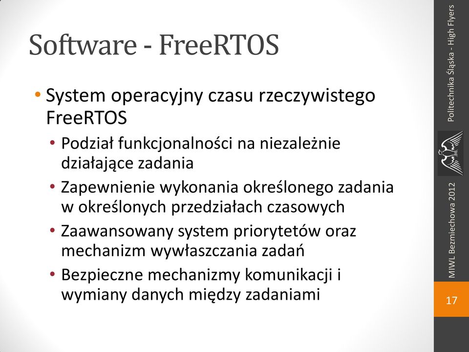 zadania w określonych przedziałach czasowych Zaawansowany system priorytetów oraz