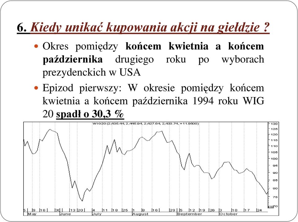 roku po wyborach prezydenckich w USA Epizod pierwszy: W