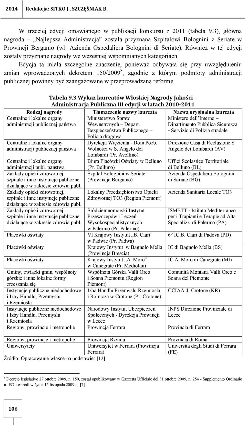 Również w tej edycji zostały przyznane nagrody we wcześniej wspomnianych kategoriach.