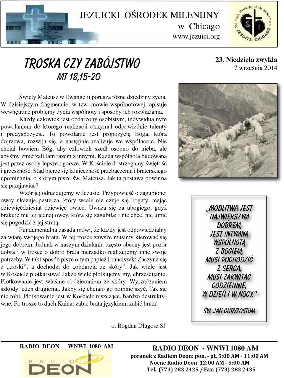 Każdy człowiek jest obdarzony osobistym, indywidualnym powołaniem do którego realizacji otrzymał odpowiednie talenty i predyspozycje.