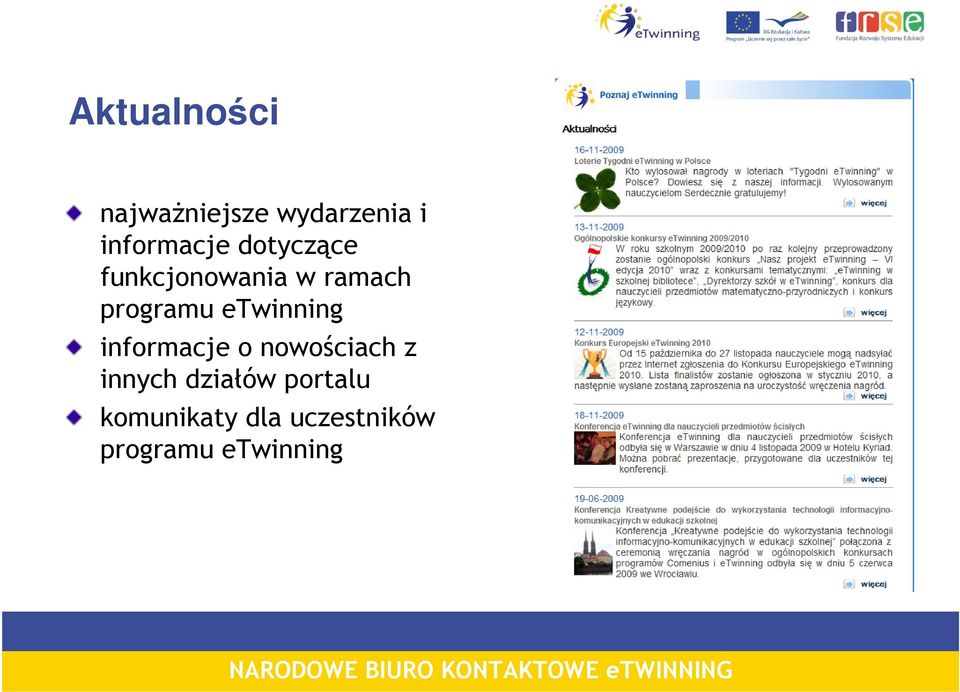 etwinning informacje o nowościach z innych