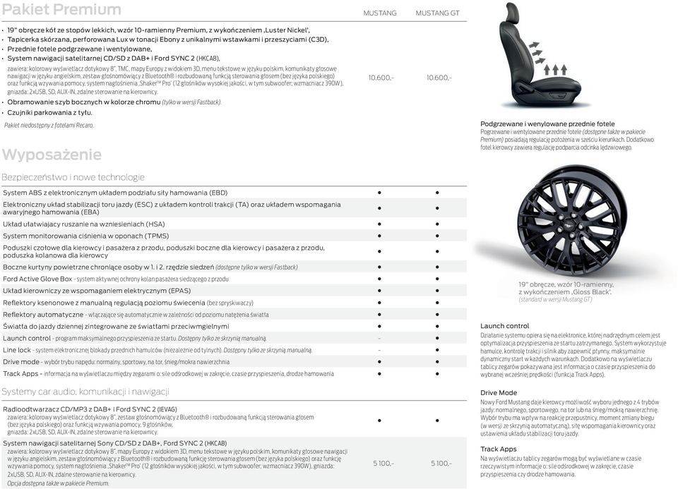 widokiem 3D, menu tekstowe w języku polskim, komunikaty głosowe nawigacji w języku angielskim, zestaw głośnomówiący z Bluetooth i rozbudowaną funkcją sterowania głosem (bez języka polskiego) oraz
