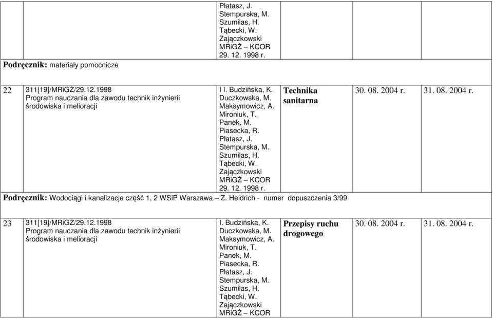 kanalizacje część 1, 2 WSiP Warszawa Z.