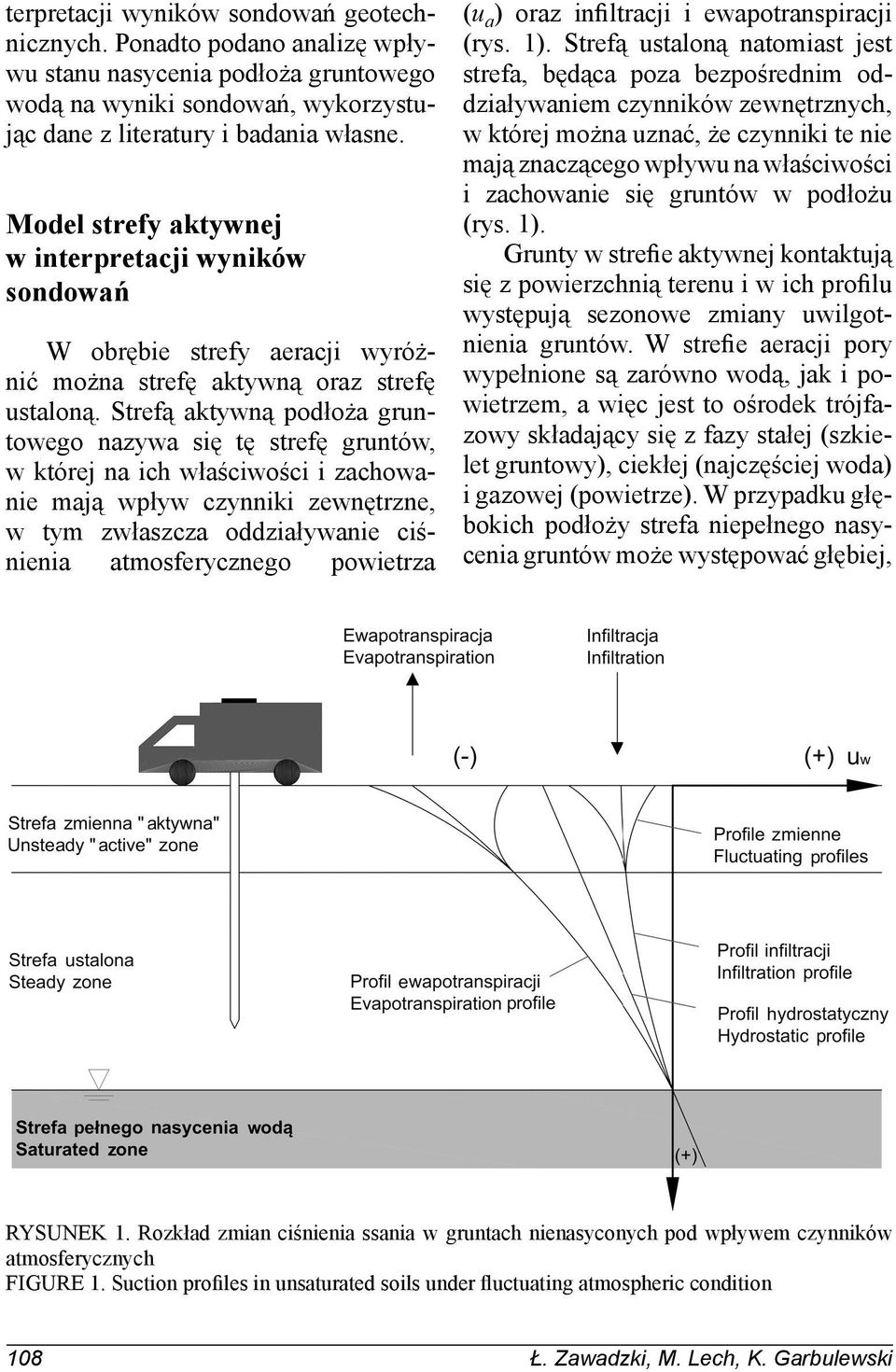 Strefą aktywną podłoża gruntowego nazywa się tę strefę gruntów, w której na ich właściwości i zachowanie mają wpływ czynniki zewnętrzne, w tym zwłaszcza oddziaływanie ciśnienia atmosferycznego