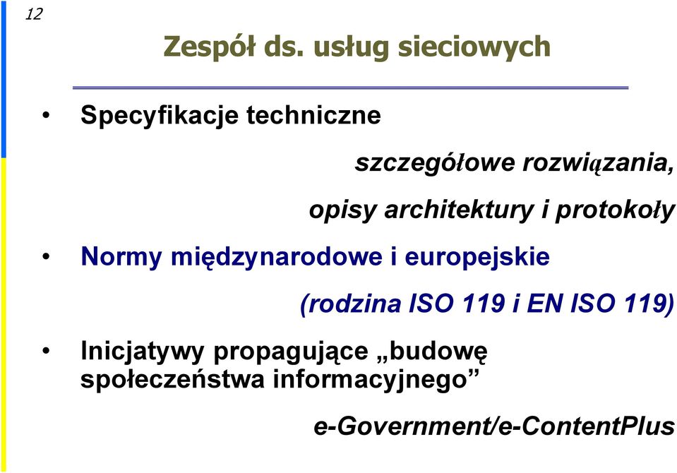 opisy architektury i protokoły Normy międzynarodowe i europejskie