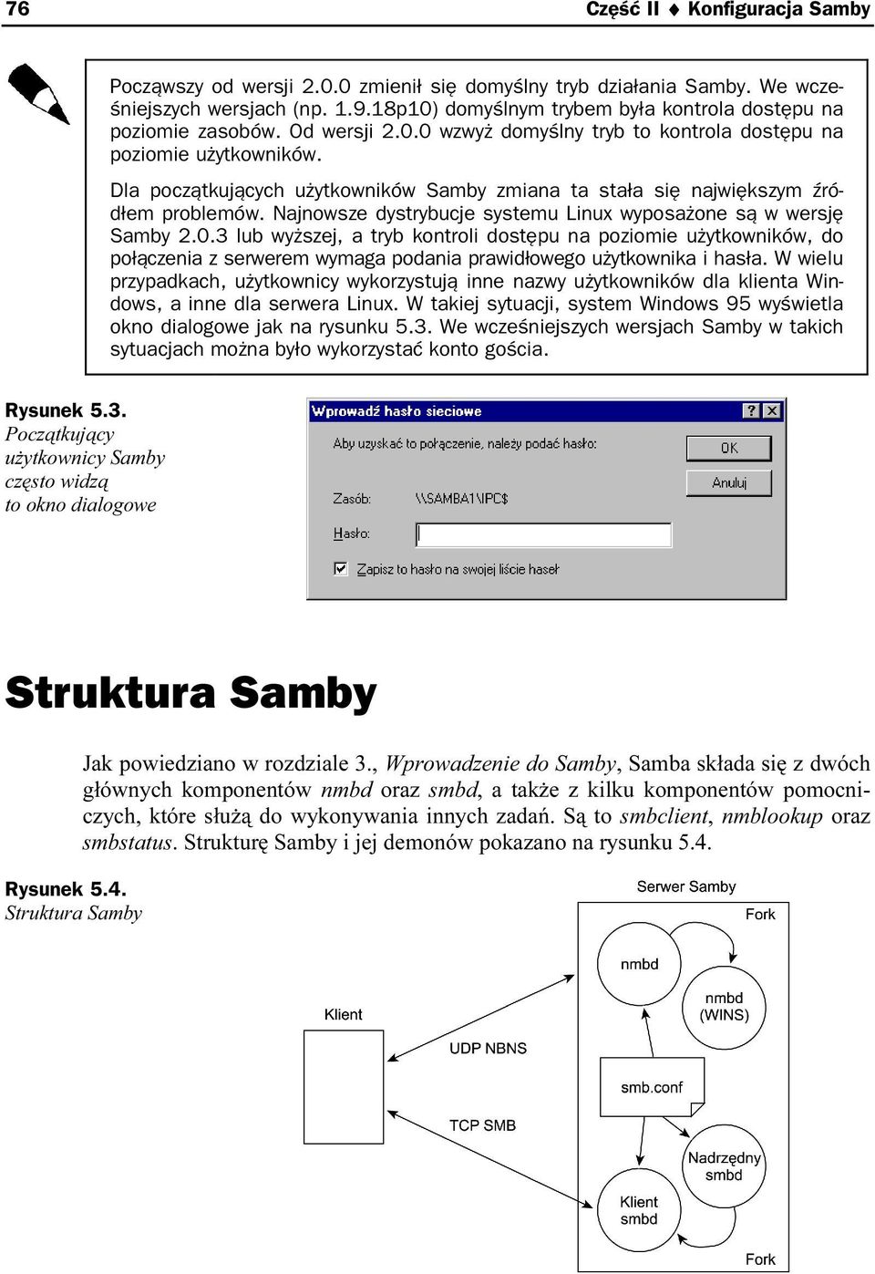 Dla początkujących użytkowników Samby zmiana ta stała się największym źródłem problemów. Najnowsze dystrybucje systemu Linux wyposażone są w wersję Samby 2.0.