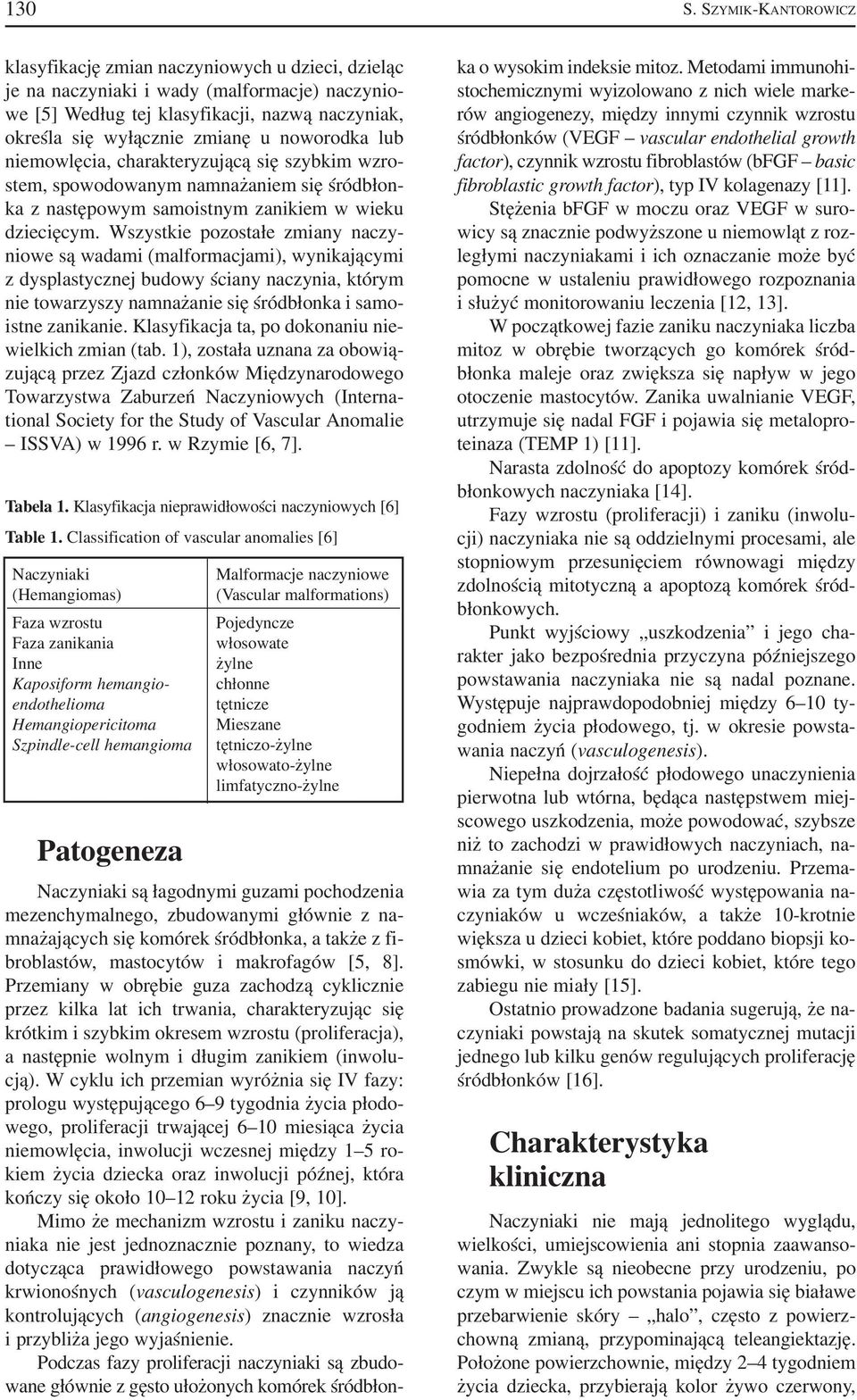 noworodka lub niemowlęcia, charakteryzującą się szybkim wzro stem, spowodowanym namnażaniem się śródbłon ka z następowym samoistnym zanikiem w wieku dziecięcym.