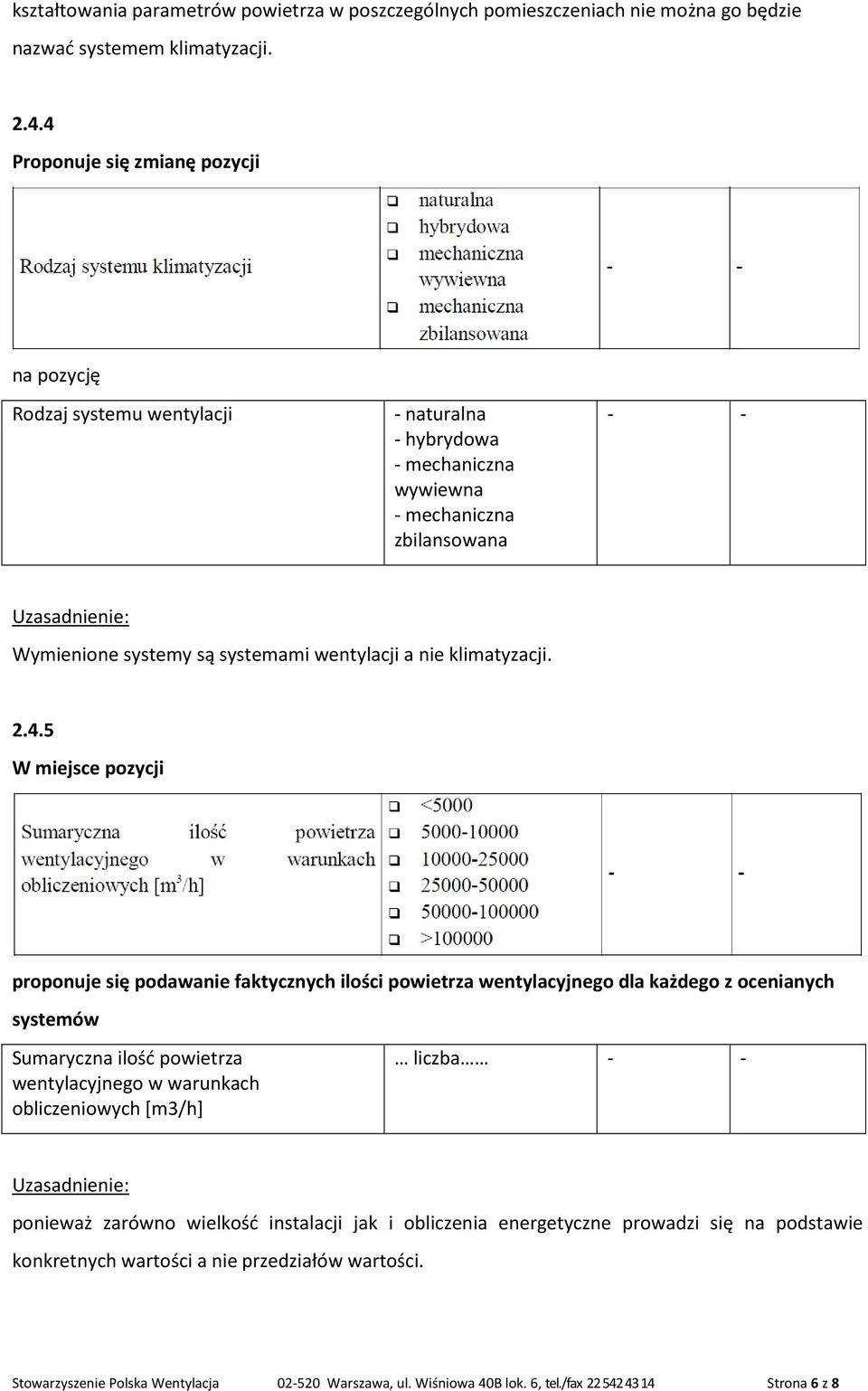 klimatyzacji. 2.4.