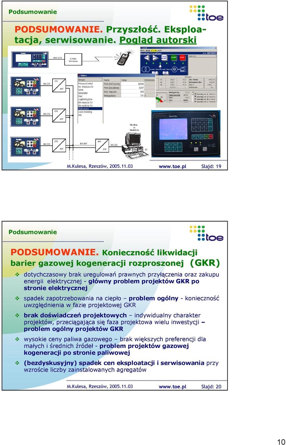 elektrycznej spadek zapotrzebowania na ciepło problem ogólny - konieczność uwzględnienia w fazie projektowej GKR brak doświadczeń projektowych indywidualny charakter projektów, przeciągająca się faza