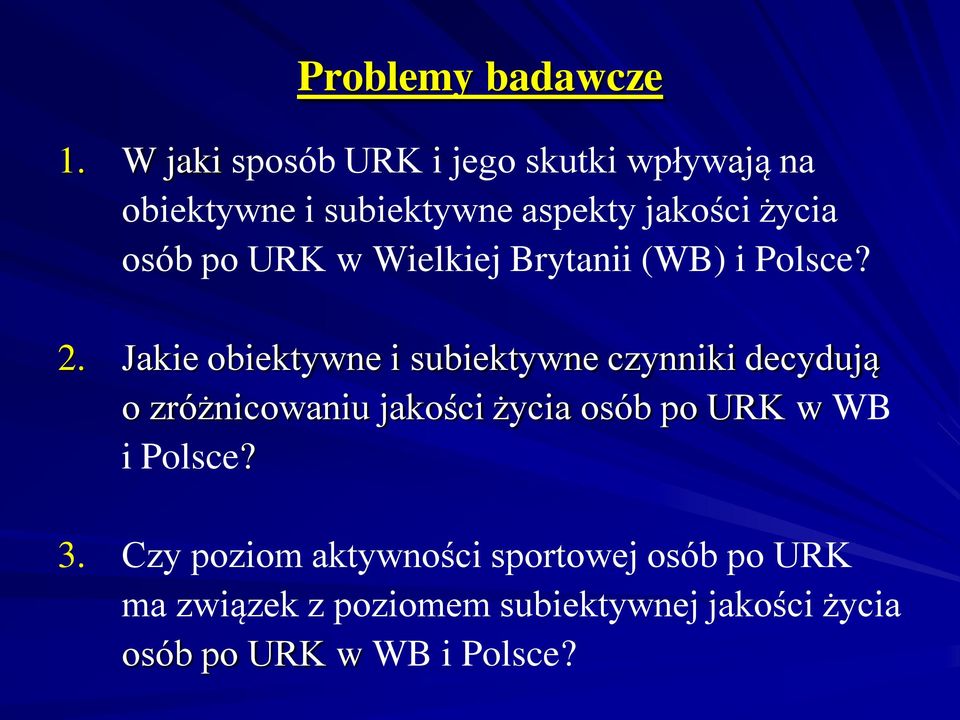 po URK w Wielkiej Brytanii (WB) i Polsce? 2.