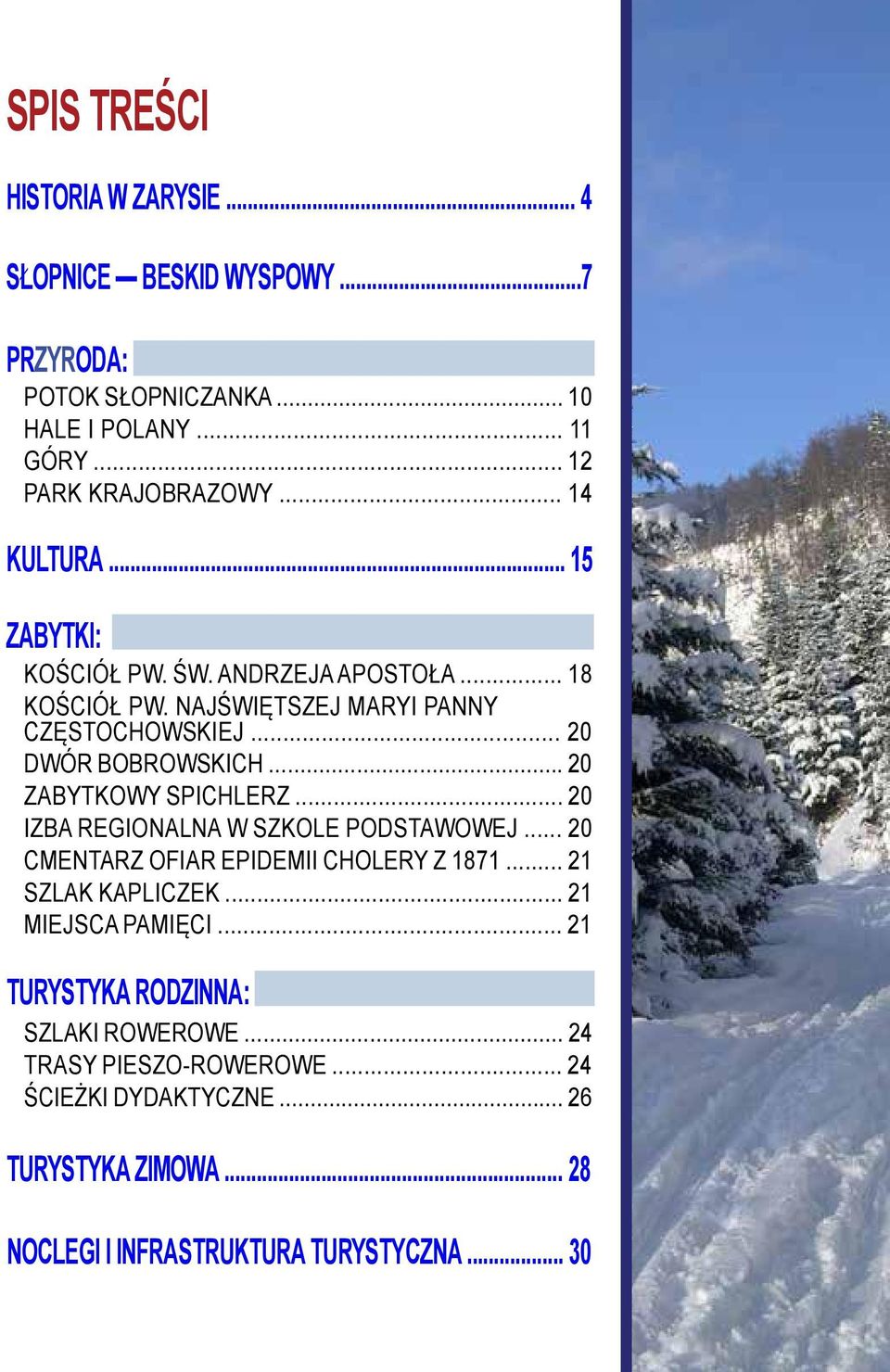 .. 20 ZABYTKOWY SPICHLERZ... 20 IZBA REGIONALNA W SZKOLE PODSTAWOWEJ... 20 CMENTARZ OFIAR EPIDEMII CHOLERY Z 1871... 21 SZLAK KAPLICZEK.