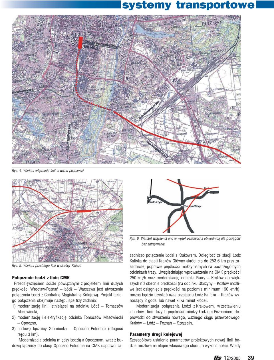 Łodzi z Centralną Magistralną Kolejową.