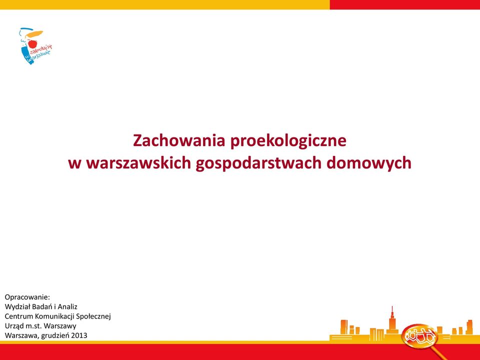 Warszawy Warszawa, grudzień 2013 Zachowania