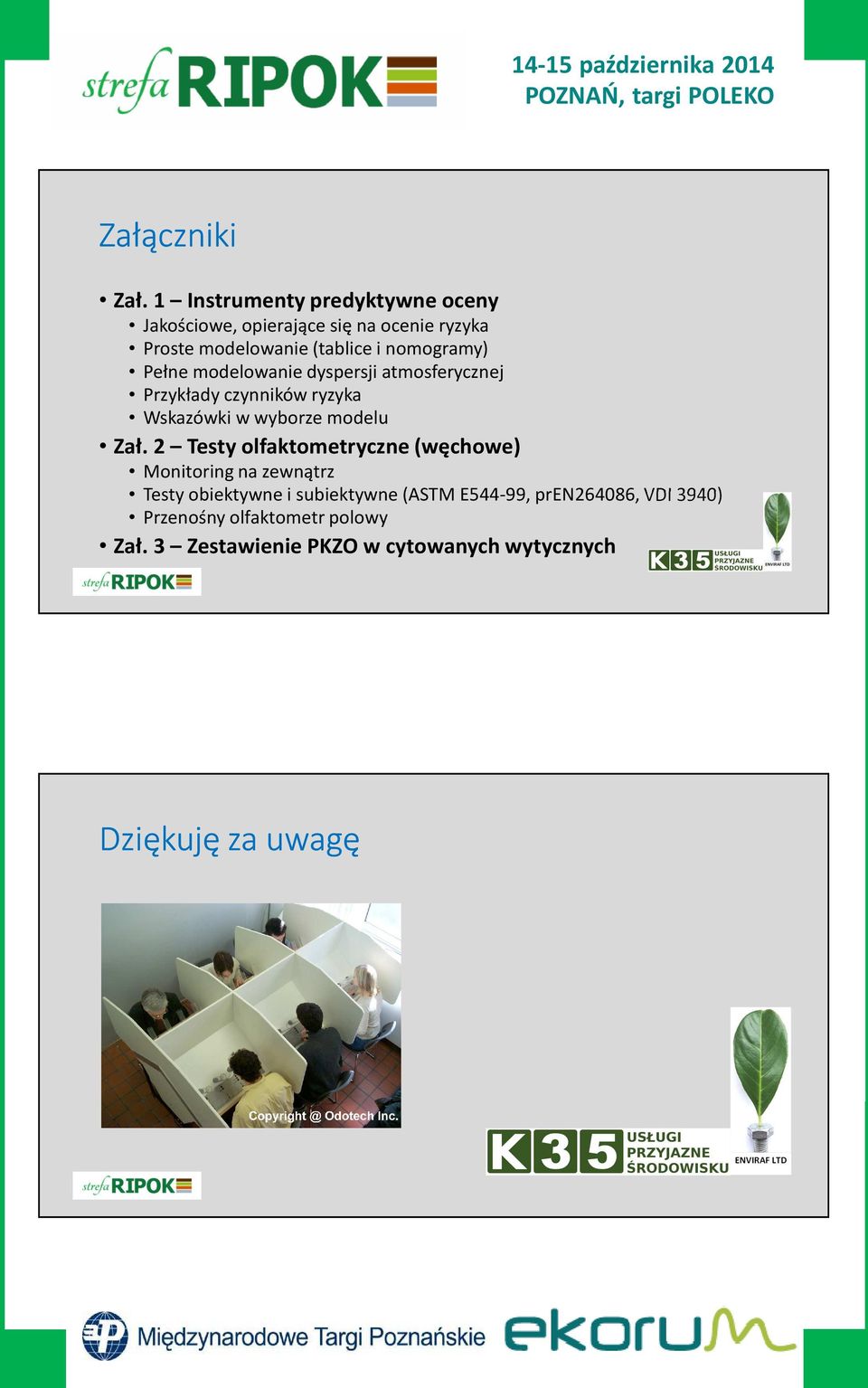 nomogramy) Pełne modelowanie dyspersji atmosferycznej Przykłady czynników ryzyka Wskazówki w wyborze modelu Zał.