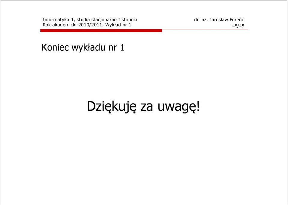 Koniec wykładu