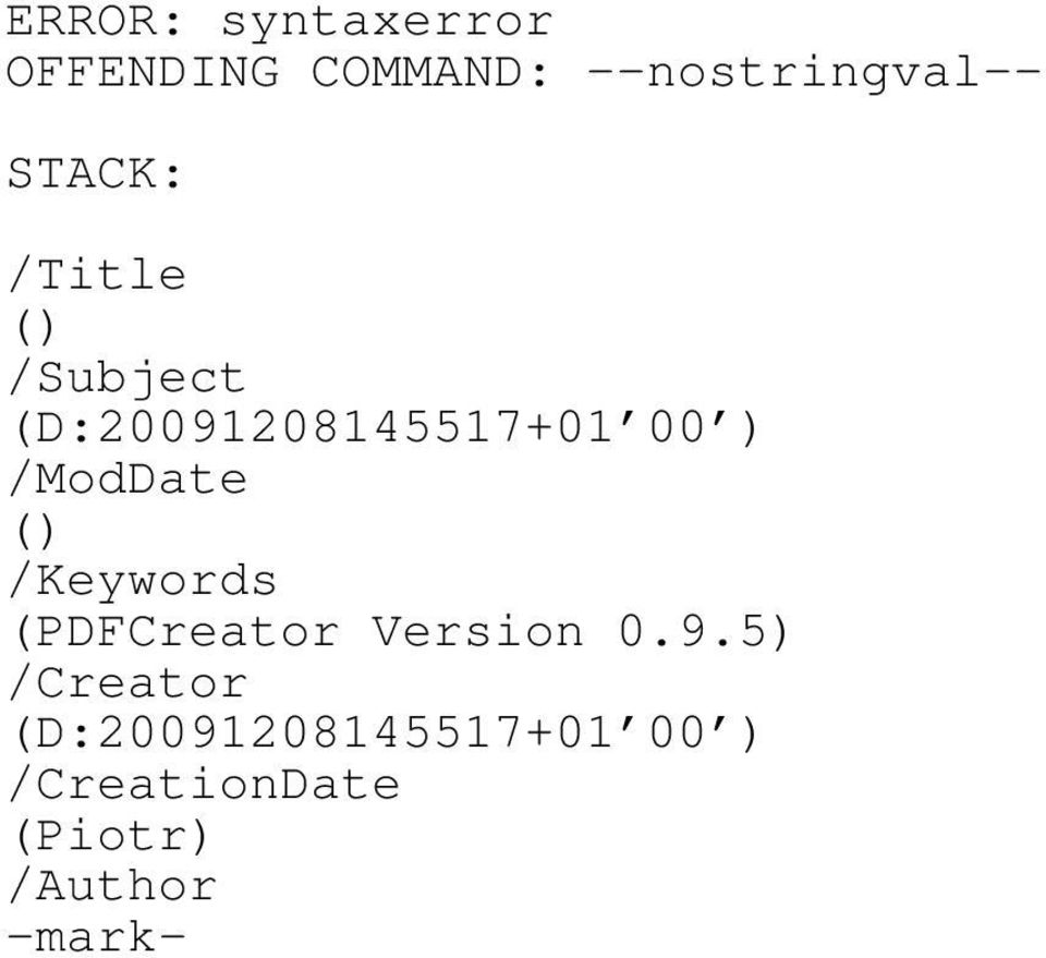 /ModDate /Keywords (PDFCreator Version 0.9.