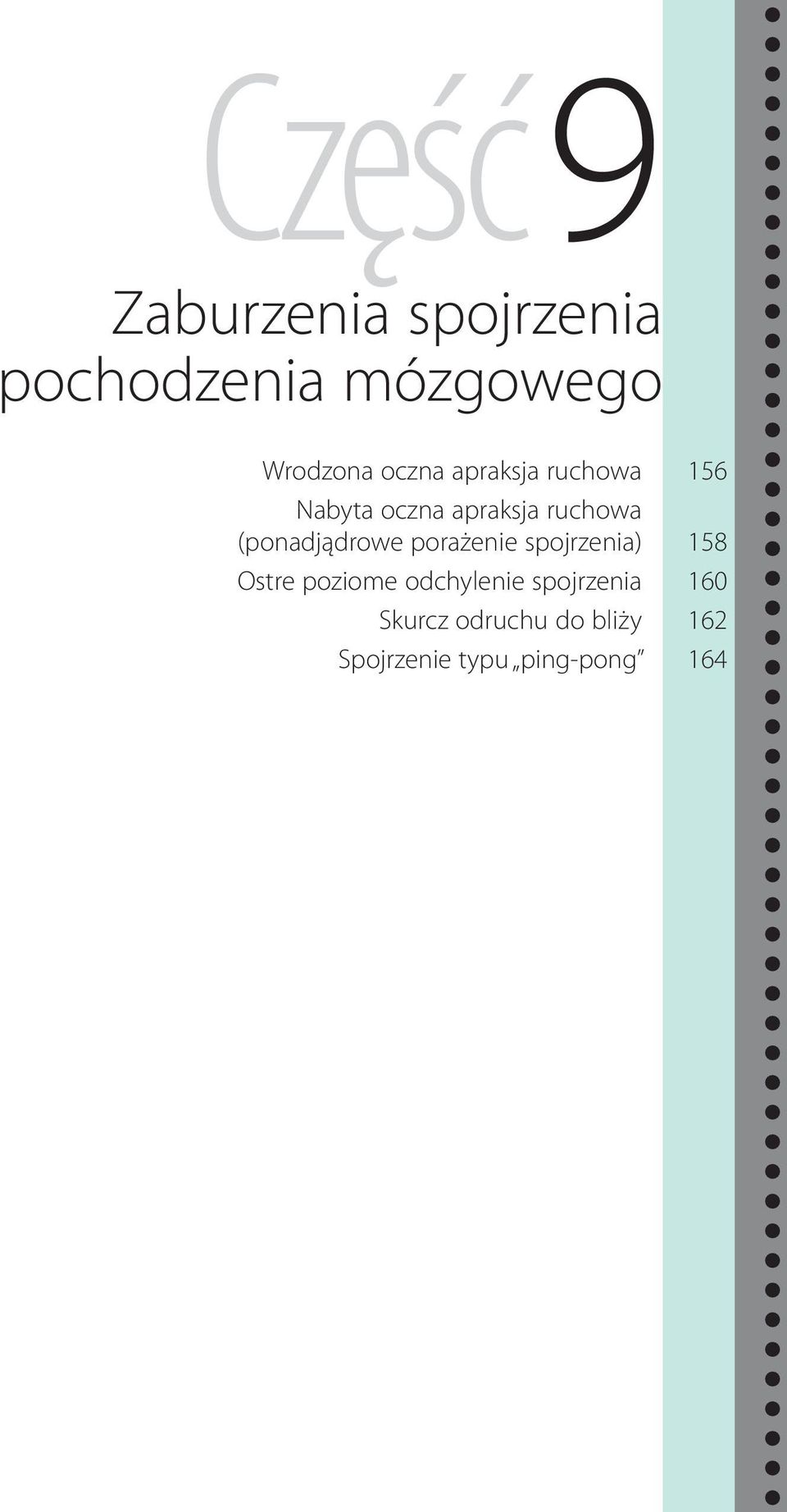 (ponadjądrowe porażenie spojrzenia) 158 Ostre poziome