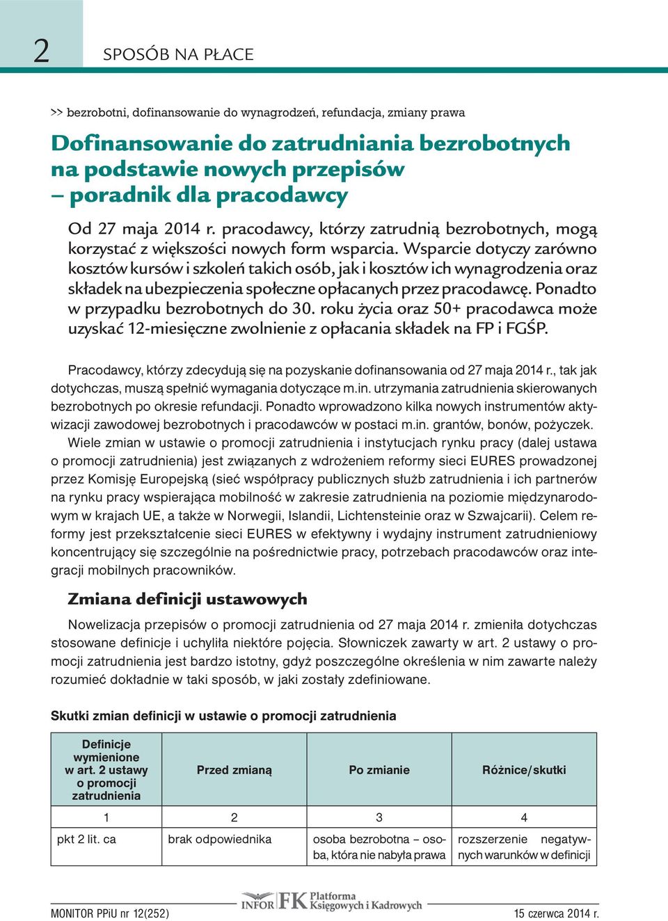 Wsparcie dotyczy zarówno kosztów kursów i szkoleń takich osób, jak i kosztów ich wynagrodzenia oraz składek na ubezpieczenia społeczne opłacanych przez pracodawcę.