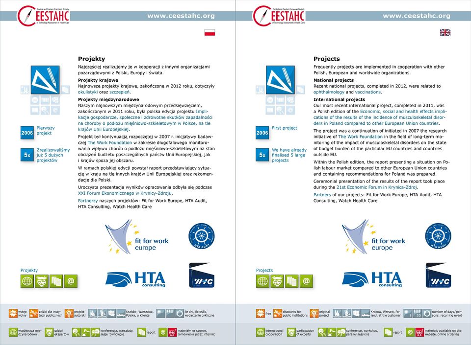 National s Recent national s, completed in 2012, were related to ophthalmology and vaccinations.