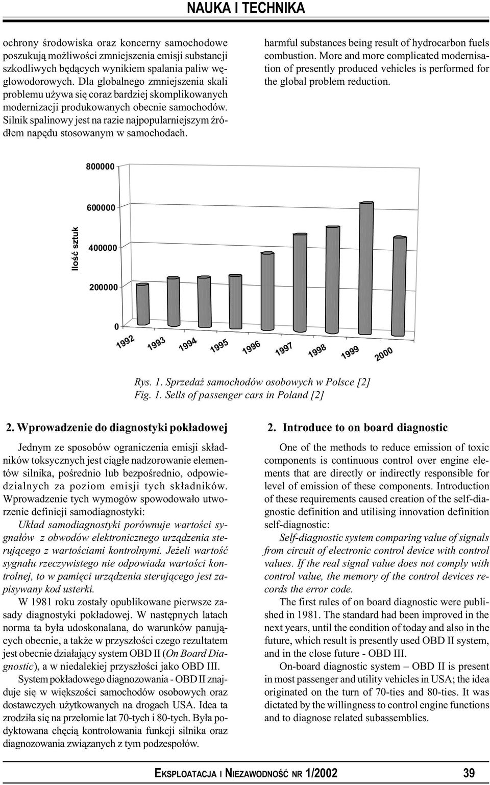 Silnik spalinowy jest na razie najpopularniejszym Ÿród³em napêdu stosowanym w samochodach. harmful substances being result of hydrocarbon fuels combustion.