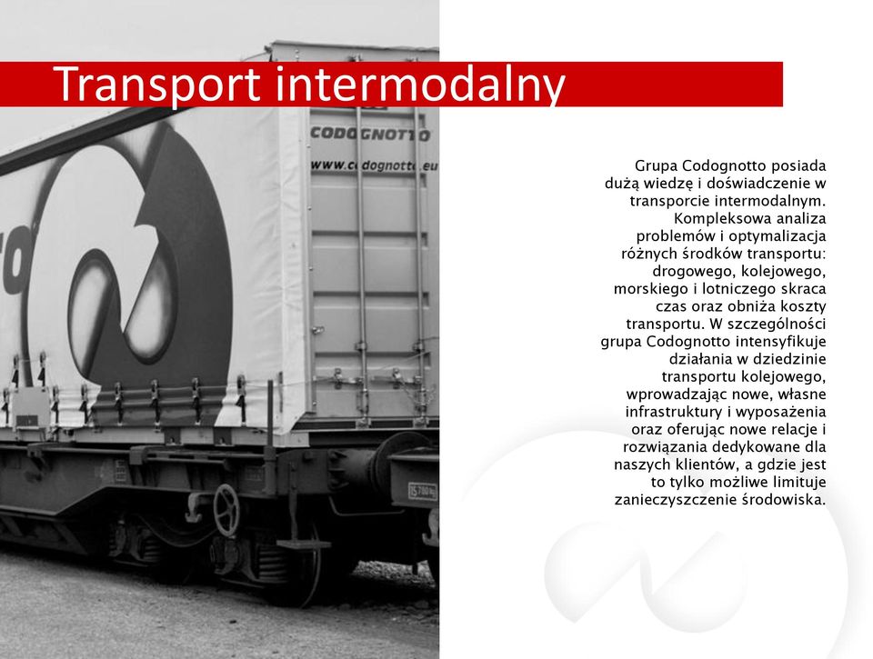 obniża koszty transportu.