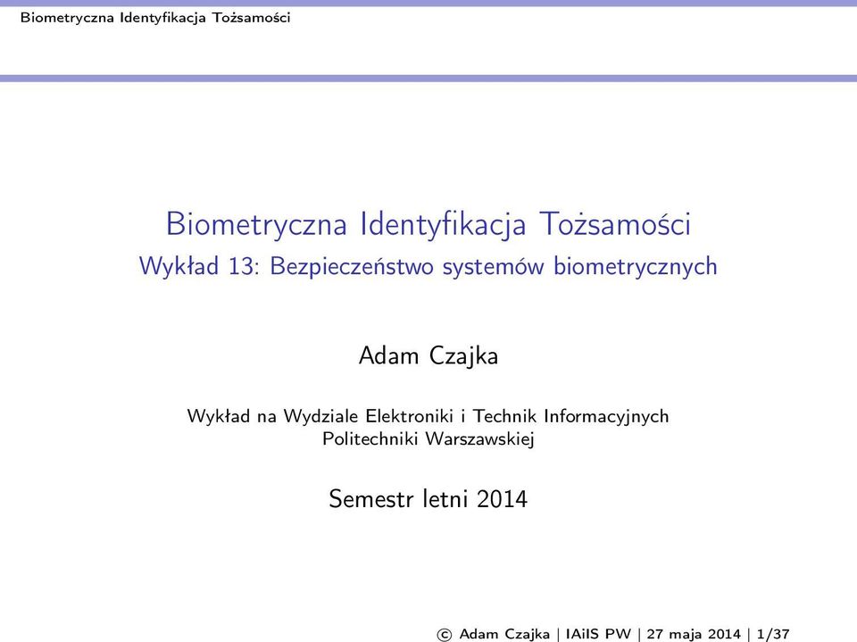 Elektroniki i Technik Informacyjnych