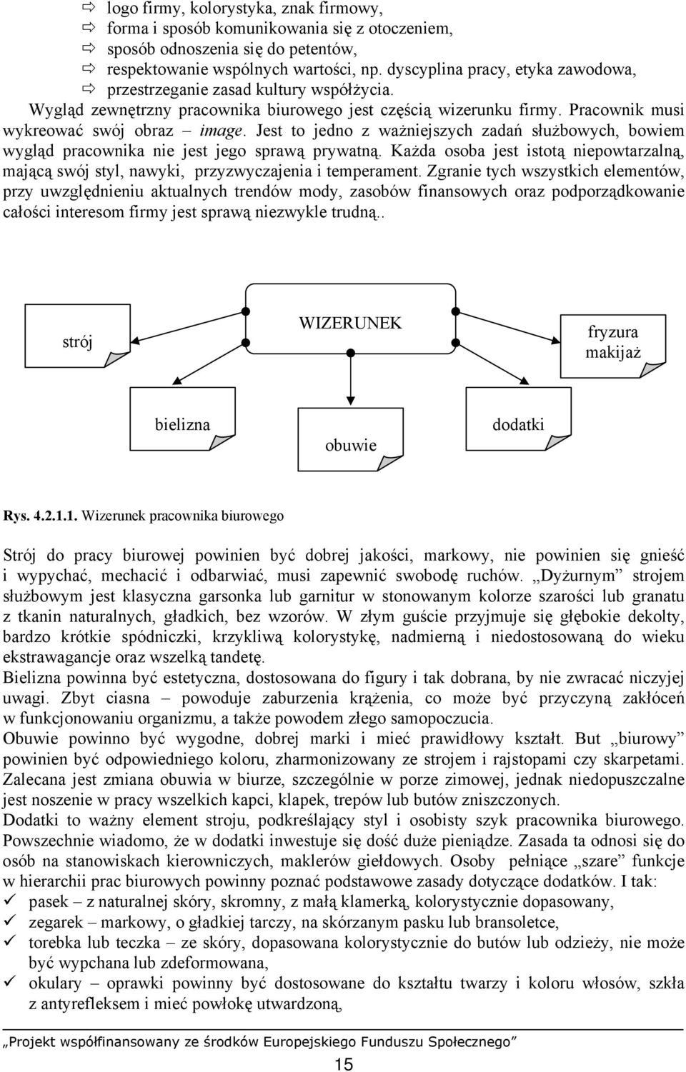 Jest to jedno z ważniejszych zadań służbowych, bowiem wygląd pracownika nie jest jego sprawą prywatną. Każda osoba jest istotą niepowtarzalną, mającą swój styl, nawyki, przyzwyczajenia i temperament.