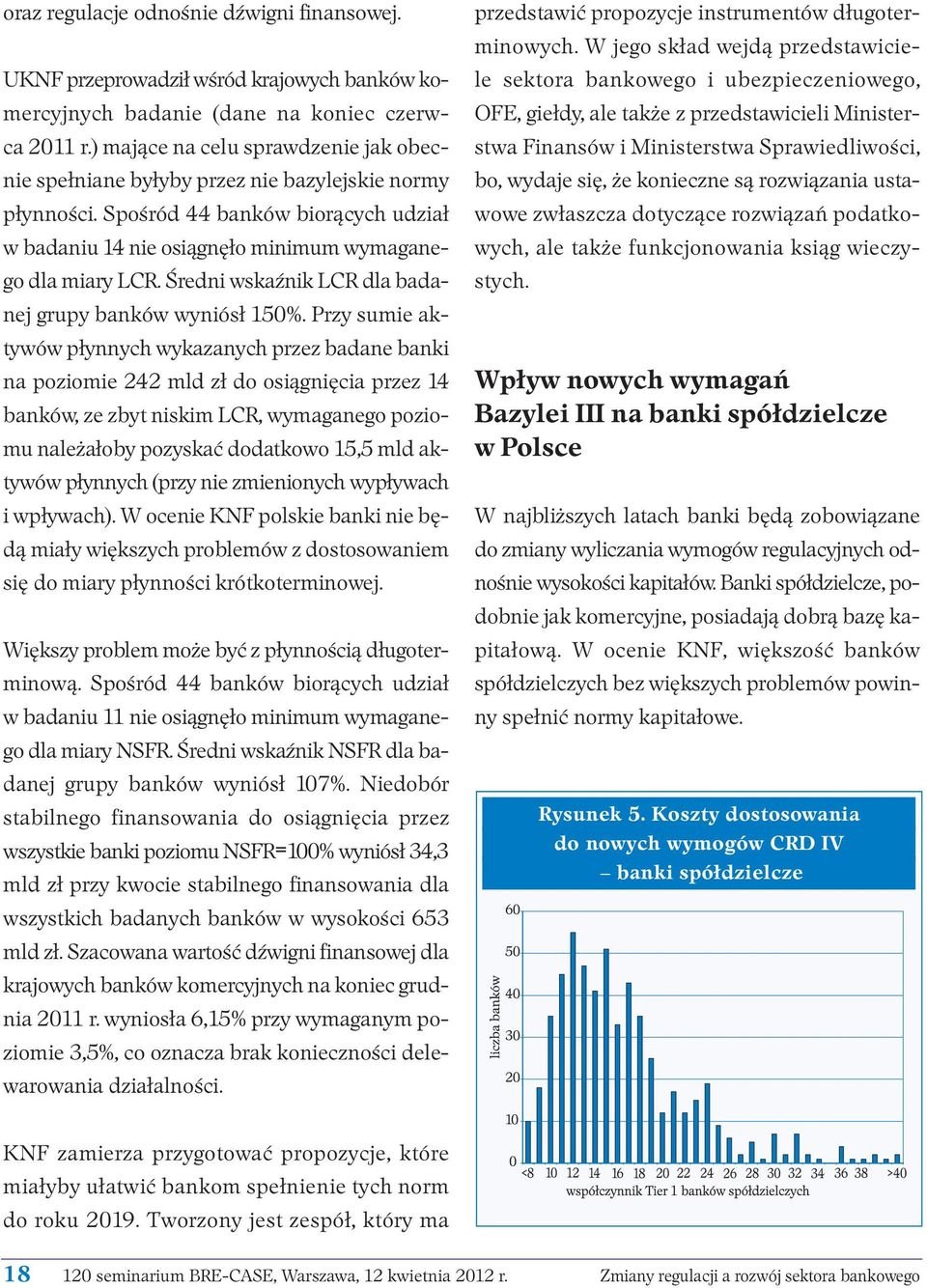 Śred ni wskaź nik LCR dla ba da - nej gru py ban ków wy niósł 150%.