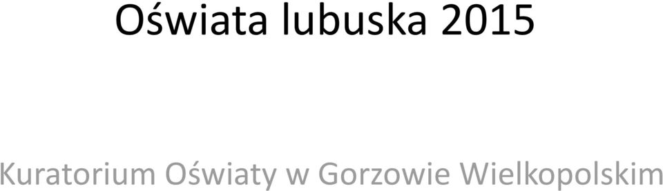 Oświaty w