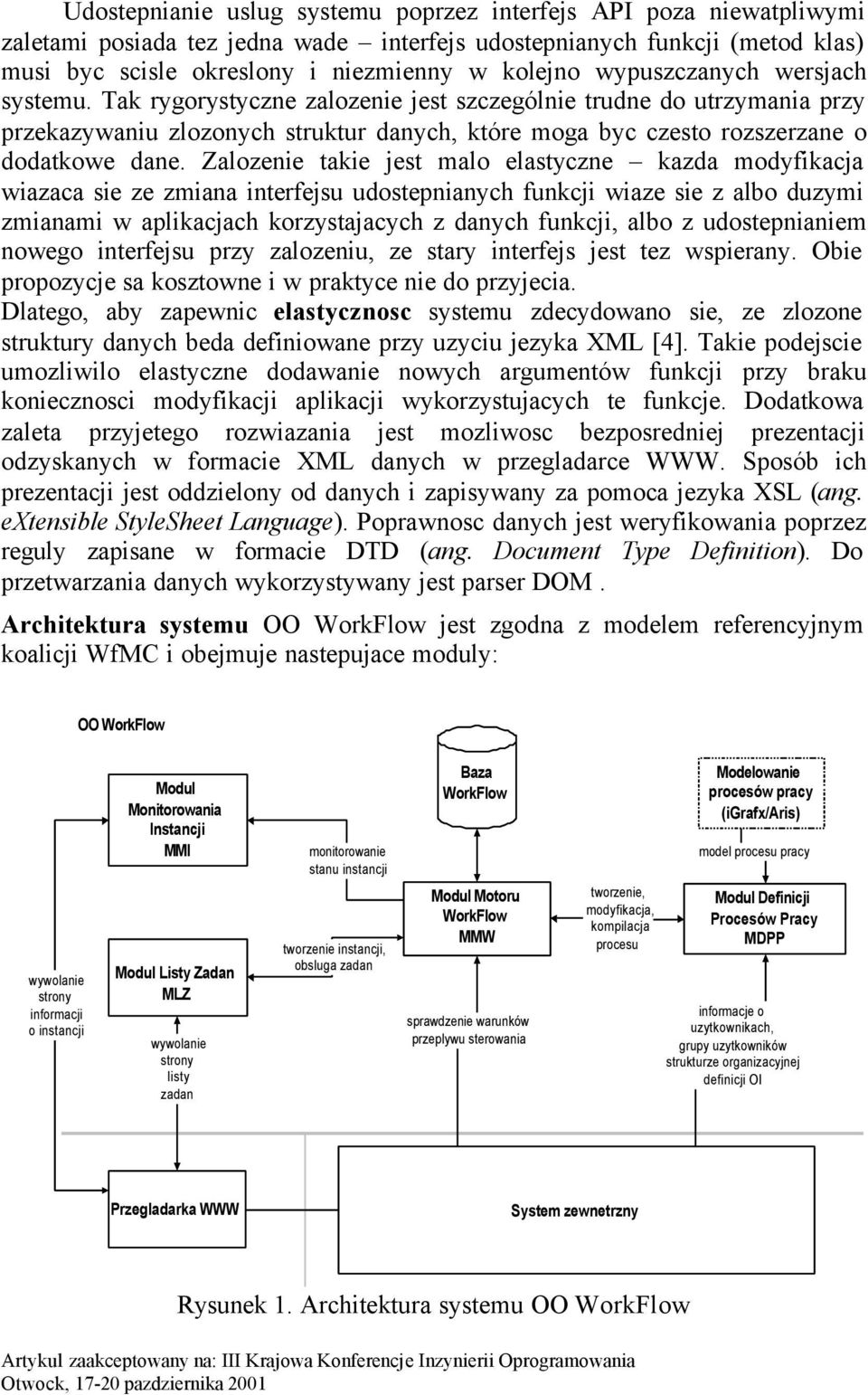 Zalozenie takie jest malo elastyczne kazda modyfikacja wiazaca sie ze zmiana interfejsu udostepnianych funkcji wiaze sie z albo duzymi zmianami w aplikacjach korzystajacych z danych funkcji, albo z