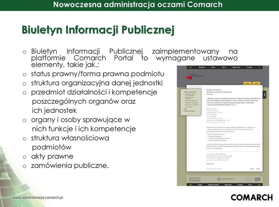 : status prawny/frma prawna pdmitu struktura rganizacyjna danej jednstki przedmit działalnści i kmpetencje