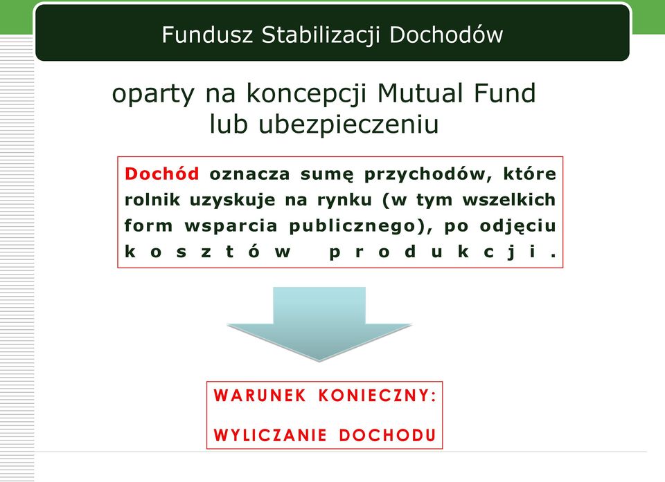 rynku (w tym wszelkich form wsparcia publicznego), po odjęciu k o s z