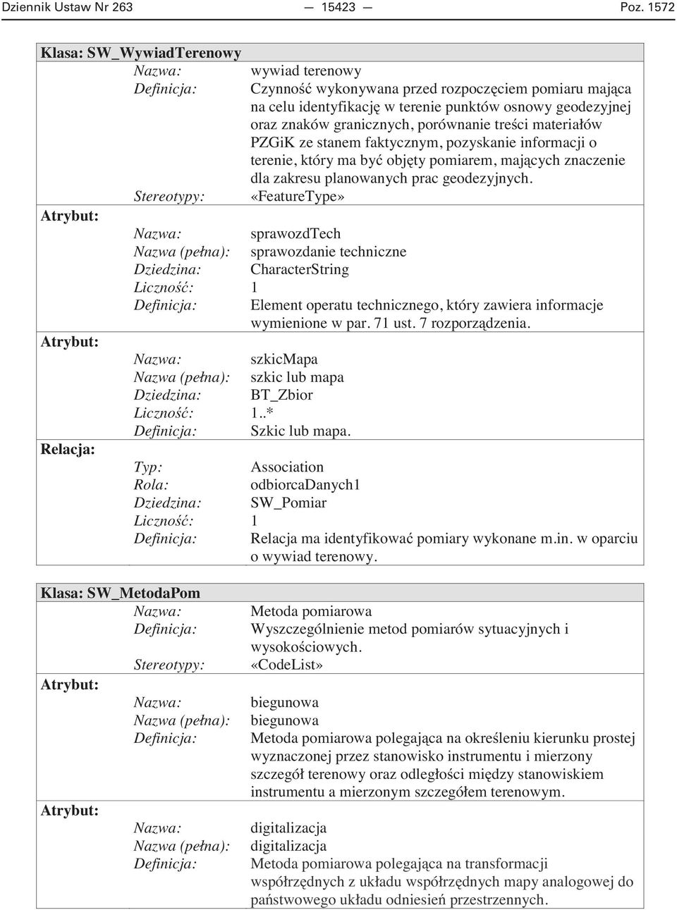 punktów osnowy geodezyjnej oraz znaków granicznych, porównanie tre PZGiK ze stanem faktycznym, pozyskanie informacji o terenie, który ma by obj ty pomiarem, maj cych znaczenie dla zakresu planowanych